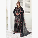 Bin Hameed Haiza Chiffon Semi Stitched Sharara - EKR-4350, Women, 3Pcs Shalwar Suit, Rana Arts, Chase Value