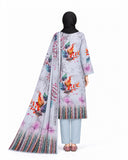 Al Jannat Karandi Printed Suit - 3 Pc