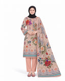 Al Jannat Karandi Printed Suit - 3 Pc