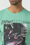 Eminent Men's Round Neck Half Sleeves Printed T-Shirt - Spring Bud, Men's T-Shirts & Polos, Eminent, Chase Value