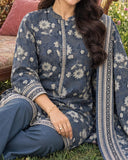 Zarineh Everyday Khaddar Printed Suit - 3 Pc