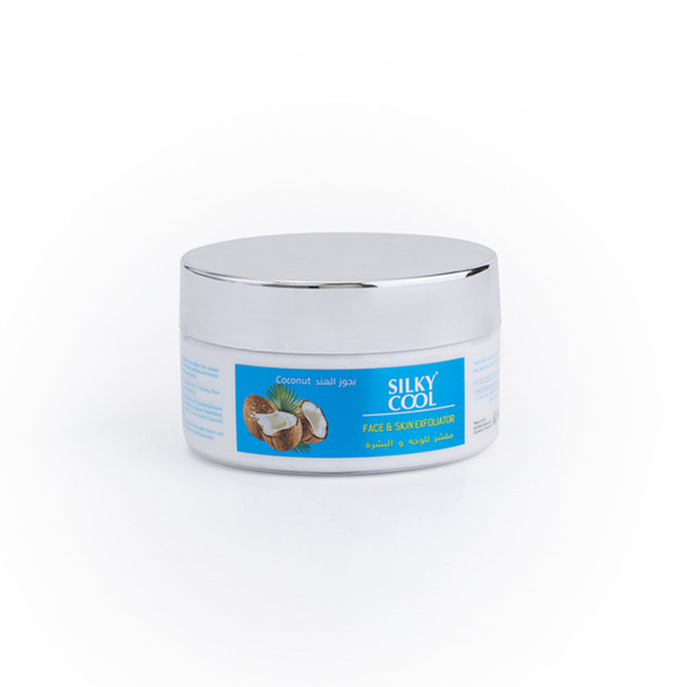 Silky Cool Face & Skin Exfoliator 200ml - Coconut, Face Washes, Silky Cool, Chase Value