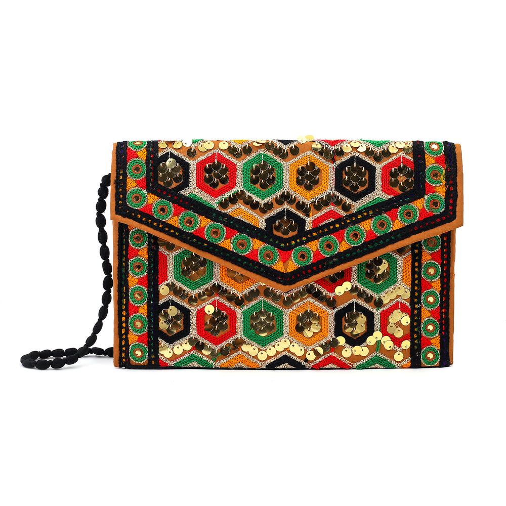 Women's Clutch Sindhi Traditional Embroidered, Women Clutches, Chase Value, Chase Value