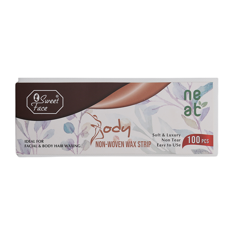 Sweet Face Facial & Body Hair Waxing Paper - 100Pcs, Hair Removal, Sweet Face, Chase Value