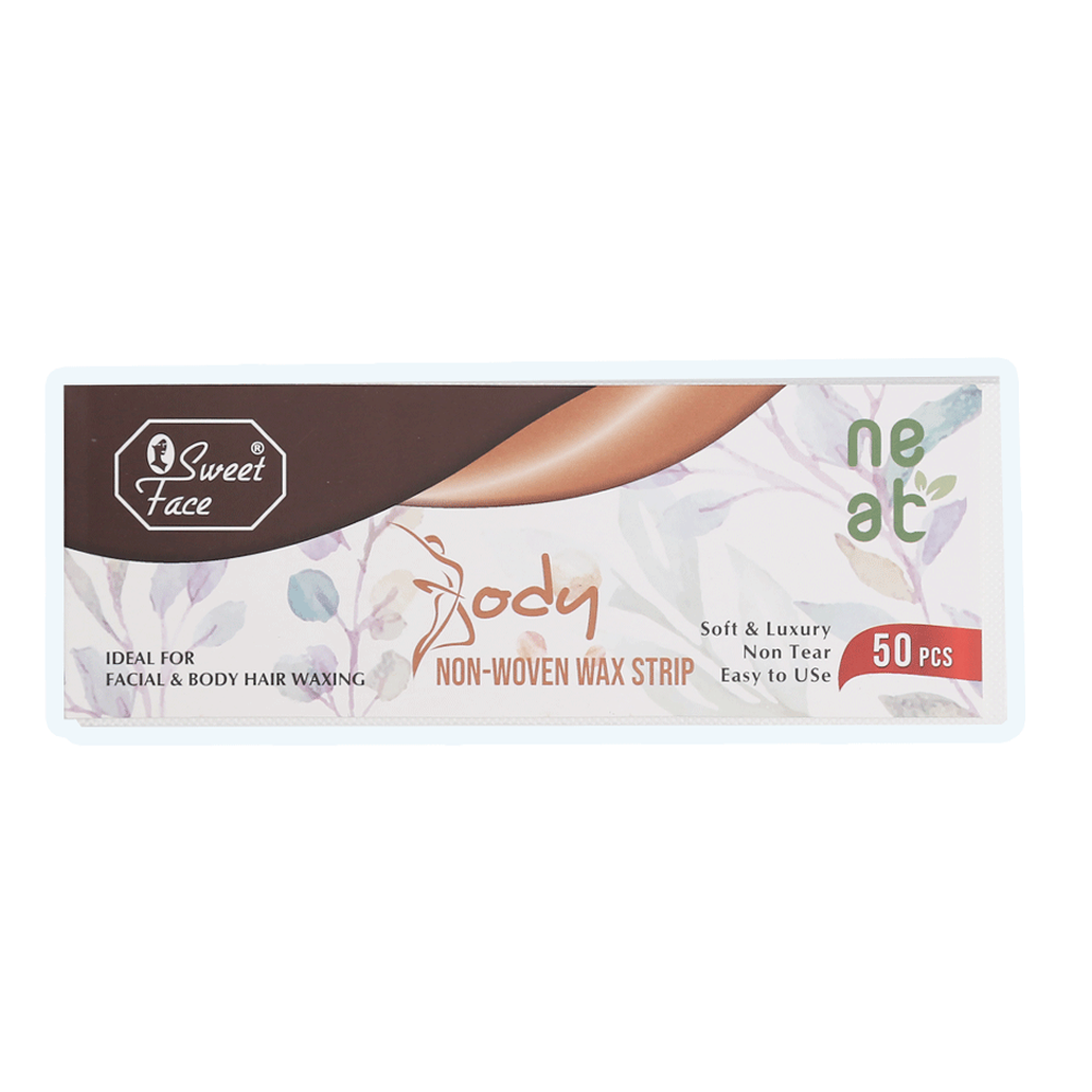 Sweet Face Facial & Body Hair Waxing Paper - 50Pcs, Hair Removal, Sweet Face, Chase Value
