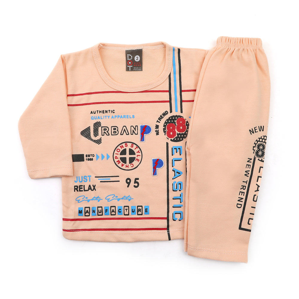 Newborn Boys Full Sleeves Suit - Fawn, Newborn Boys Sets & Suits, Chase Value, Chase Value