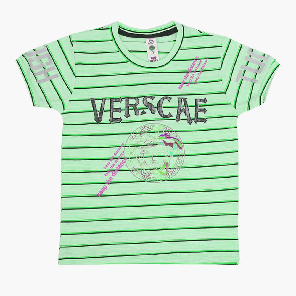 Boys Half Sleeves T-Shirt - Green, Boys T-Shirts, Chase Value, Chase Value