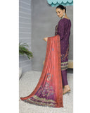 Gulfishan By RA-Bin Hameed Embroidered Unstitched 3Pcs Suit With Shawl - SF-2021, Women, 3Pcs Shalwar Suit, Rana Arts, Chase Value