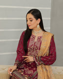 Gulfishan By RA-Bin Hameed Embroidered Unstitched 3Pcs Suit With Shawl - SF-2022, Women, 3Pcs Shalwar Suit, Rana Arts, Chase Value