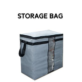 Non Woven Multipurpose Storage Bag (20-25Kg) - Grey, Wardrobe Organizer, Chase Value, Chase Value