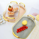 Fancy Tray Set 3 Pcs - Golden, Tray, Chase Value, Chase Value