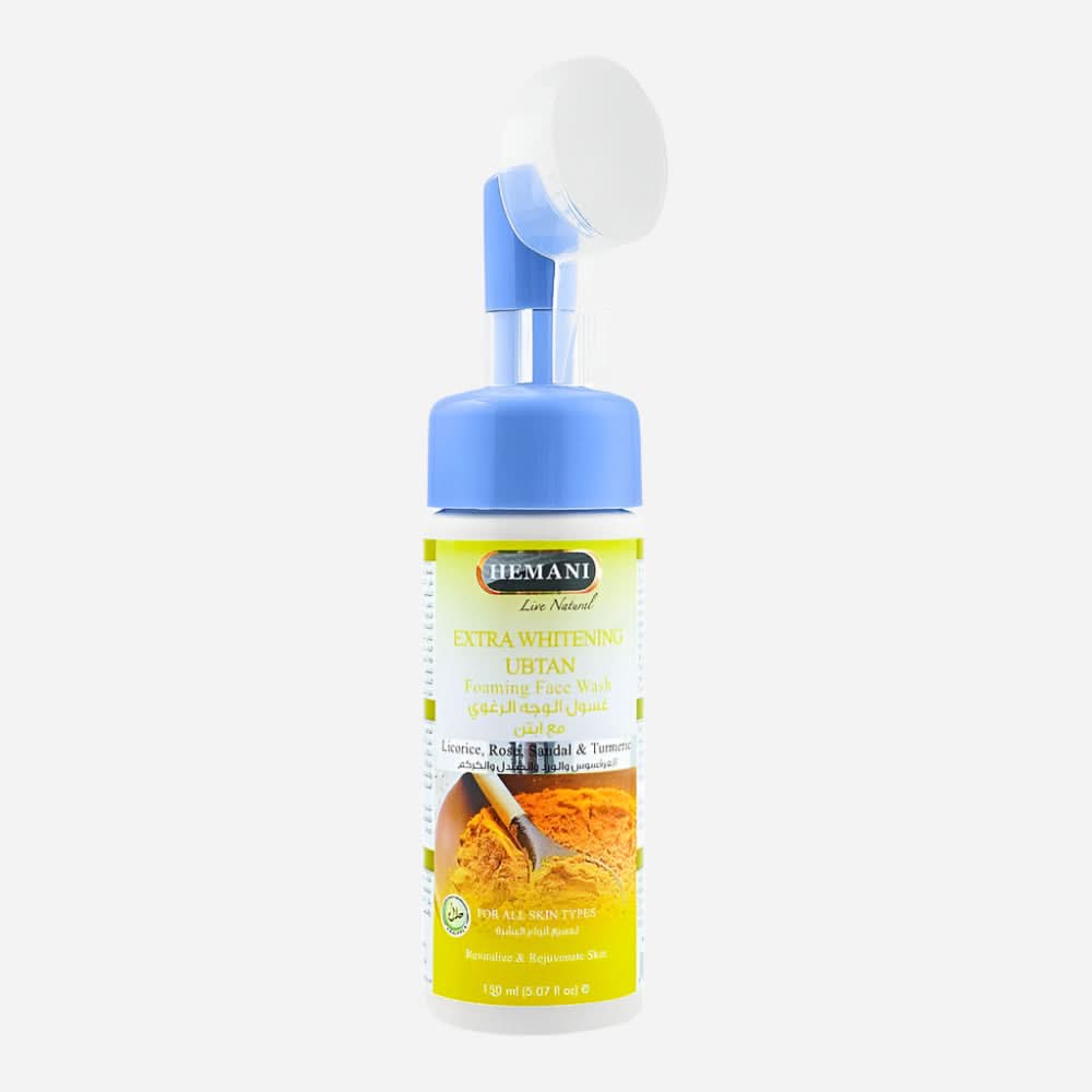 Hemani Extra Whitening Ubtan Foaming Face Wash, For All Skin Types, 150ml, Face Washes, WB By Hemani, Chase Value