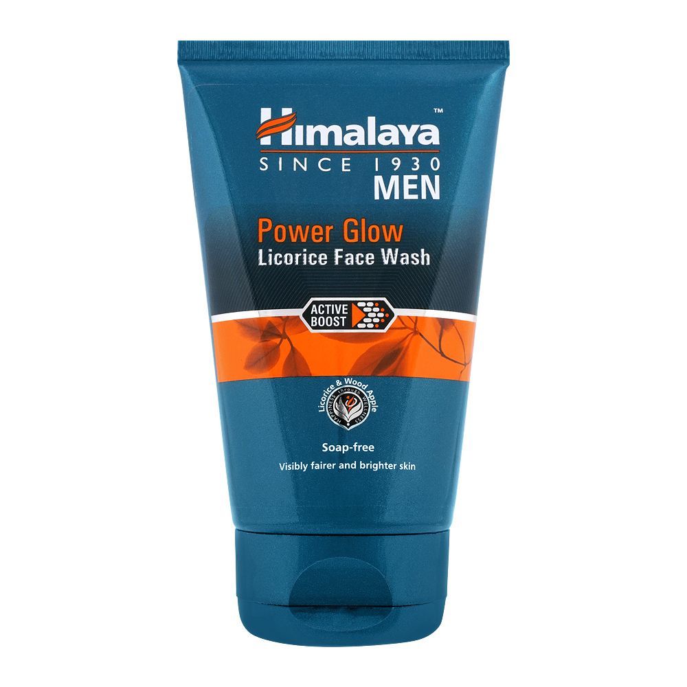 Himalaya Men Power Glow Licorice Face Wash, 100ml, Face Washes, Himalaya, Chase Value