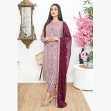 Bin Hameed Hoorain Luxury Chiffon Embroidered 3pcs Suit - 5, Women, 3Pcs Shalwar Suit, Tawakkal Fabrics, Chase Value