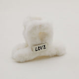 Small Furr Hair Catcher - White, Women Hair & Head Jewellery, Chase Value, Chase Value