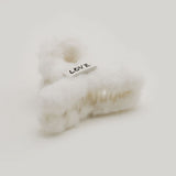Small Furr Hair Catcher - White, Women Hair & Head Jewellery, Chase Value, Chase Value
