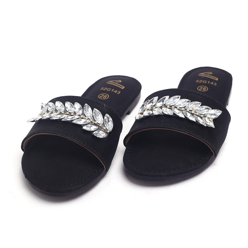 Girls Slippers - Black, Girls Slippers, Chase Value, Chase Value