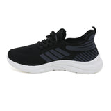 Lightweight Lace-up Slip-on Jogger XT-5513 - Black, Men's Sports Shoes, Chase Value, Chase Value