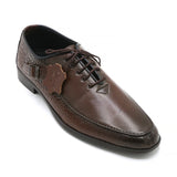 Eminent Croc Texture Formal Lace Up Shoes - Mustard, Men's Formal Shoes, Eminent, Chase Value