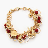 Women's Metal Bracelet - Red, Women Bangles & Bracelets, Chase Value, Chase Value