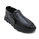 Eminent Black Casual Loafers for Men – Textured Faux Leather, Men's Casual Shoes, Eminent, Chase Value