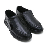 Eminent Black Casual Loafers for Men – Textured Faux Leather, Men's Casual Shoes, Eminent, Chase Value
