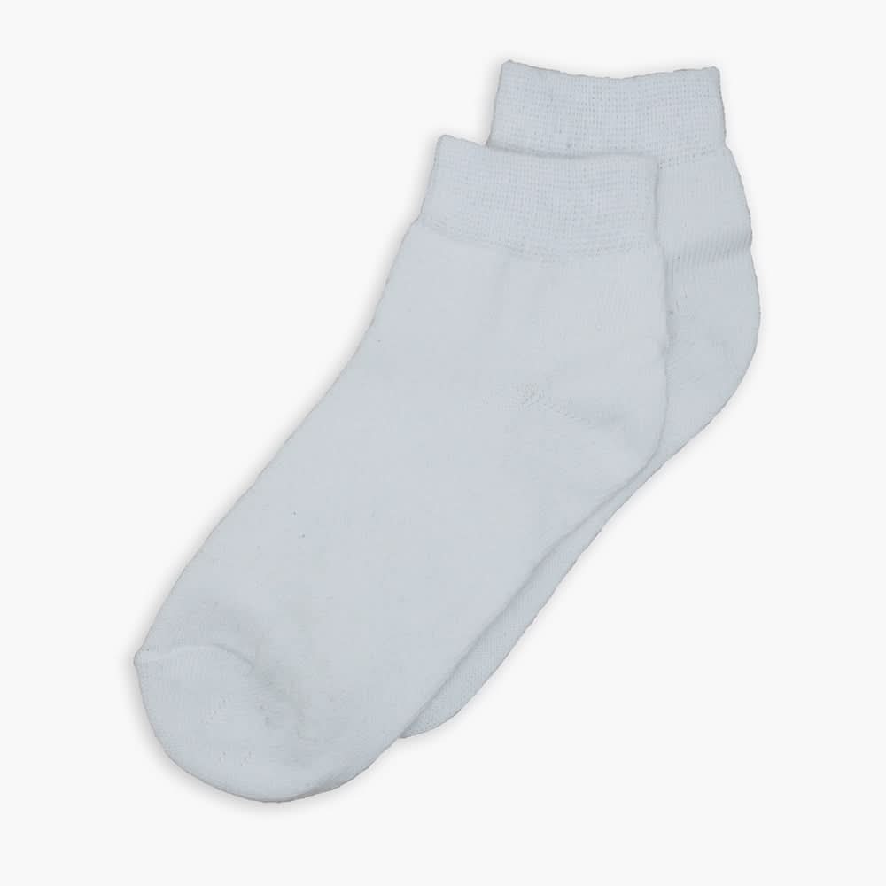Uniform Valuables Cotton Ankle Sock - White, Boys Socks, Chase Value, Chase Value