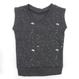 Girls Sleeveless Sweaters - Dark Grey, Girls Sweaters, Chase Value, Chase Value