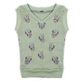 Girls Sleeveless Sweaters - Green, Girls Sweaters, Chase Value, Chase Value