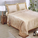 Silk Velvet Double Bedsheet, Double Size Bed Sheet, Chase Value, Chase Value