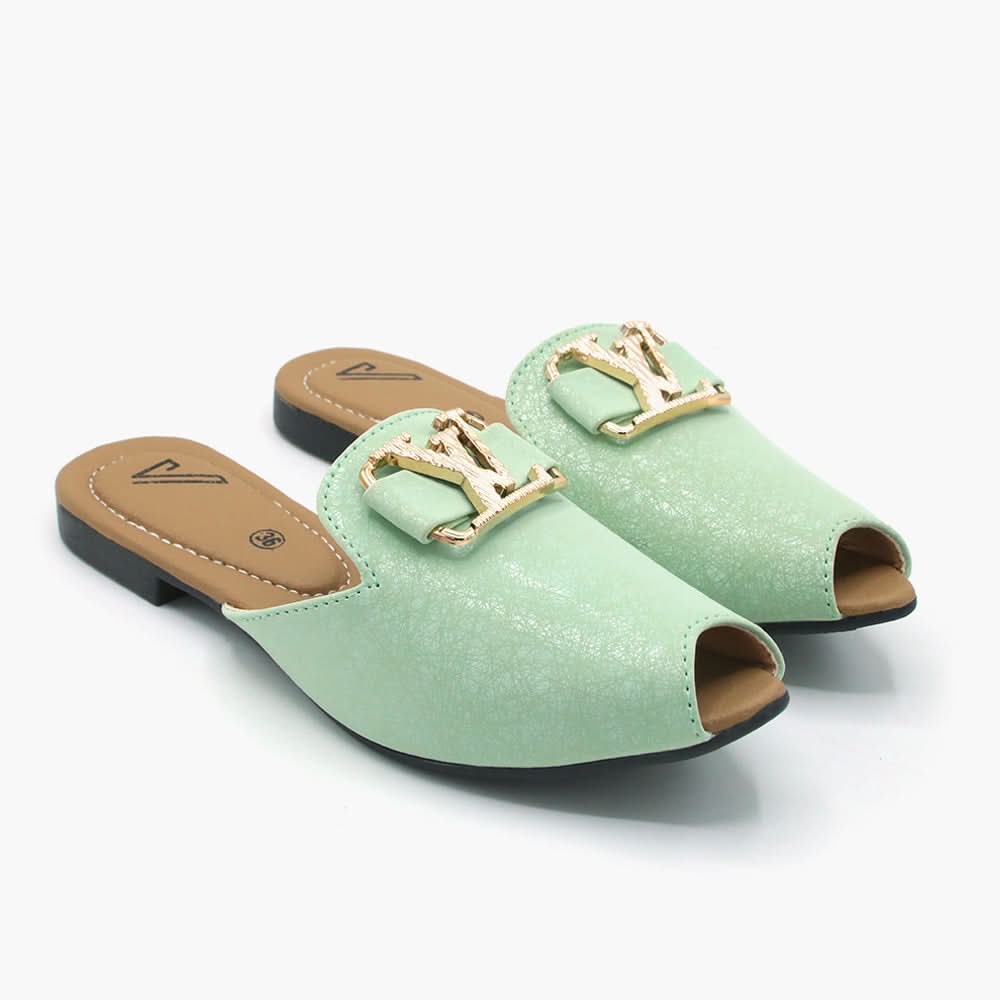 Women's Banto Slipper - Green, Women Slippers, Chase Value, Chase Value