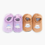 Kids Velvet Sock Pack Of 2 - Multi Color, Girls Socks, Chase Value, Chase Value