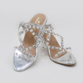 Eminent Women's Heel Sandal - Silver, Women Heels, Eminent, Chase Value