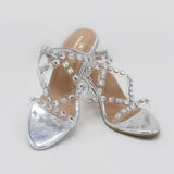 Eminent Women's Heel Sandal - Silver, Women Heels, Eminent, Chase Value