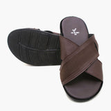 Men's Casual Slippers - Brown, Men's Slippers, Chase Value, Chase Value