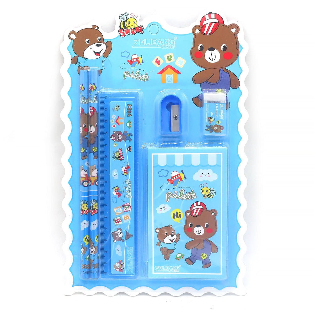Stationery Set - Blue, Pencil Boxes & Stationery Sets, Chase Value, Chase Value