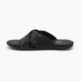 Men's Slipper - Black, Men's Slippers, Chase Value, Chase Value