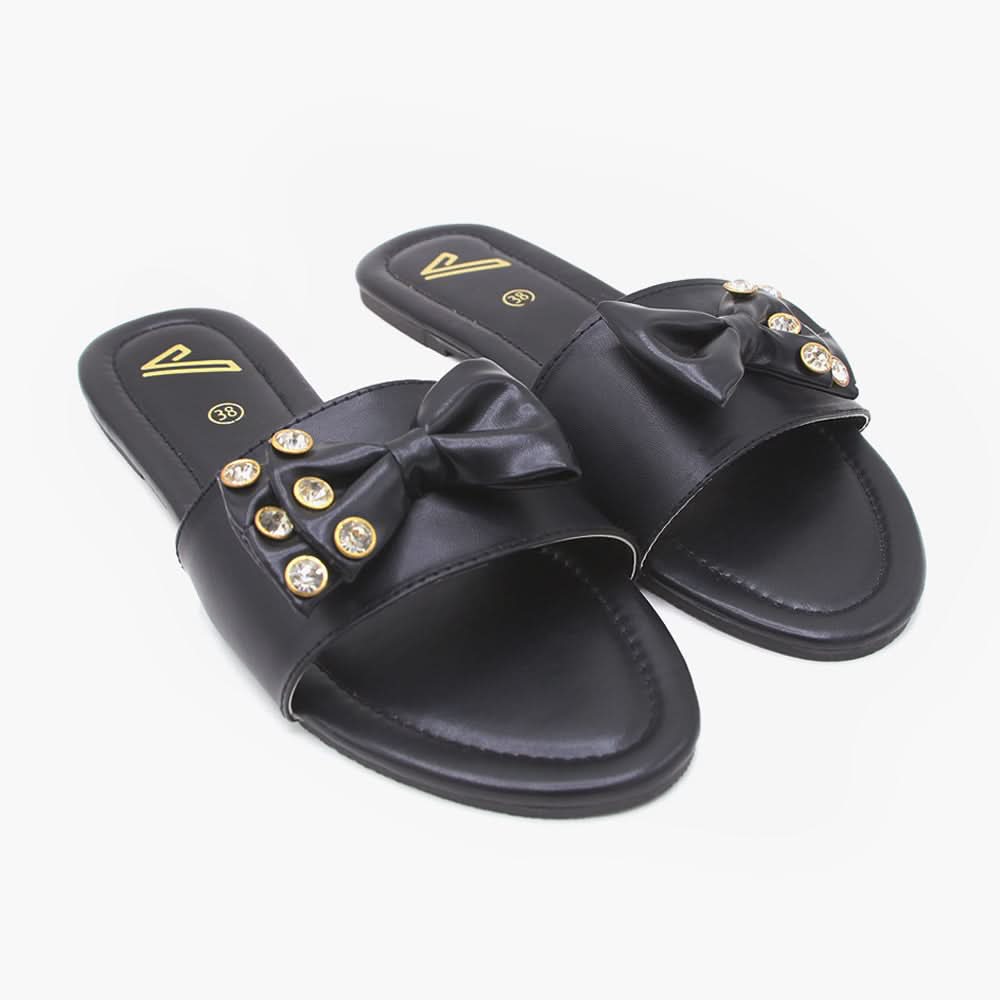 Women's Slipper - Black, Women Slippers, Chase Value, Chase Value