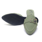 Women's Backless Pump - Light Green, Women Backless Pumps, Chase Value, Chase Value