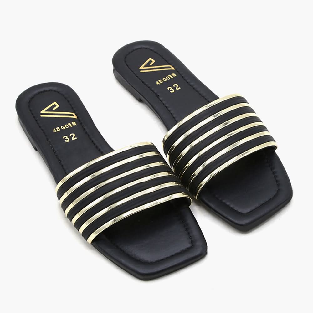 Girls Slipper - Black, Girls Slippers, Chase Value, Chase Value