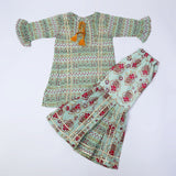 Girls 2Pcs Shalwar Suit - Green, Girls Shalwar Kameez, Chase Value, Chase Value