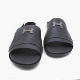 Men's Slipper - Black, Men's Slippers, Chase Value, Chase Value