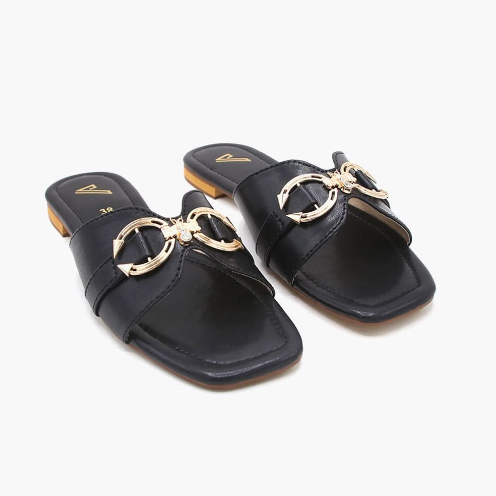 Women's Slipper - Black, Women Slippers, Chase Value, Chase Value