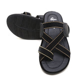 Men's Slipper - Black, Men's Slippers, Chase Value, Chase Value