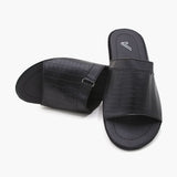 Men's Slipper - Black, Men's Slippers, Chase Value, Chase Value