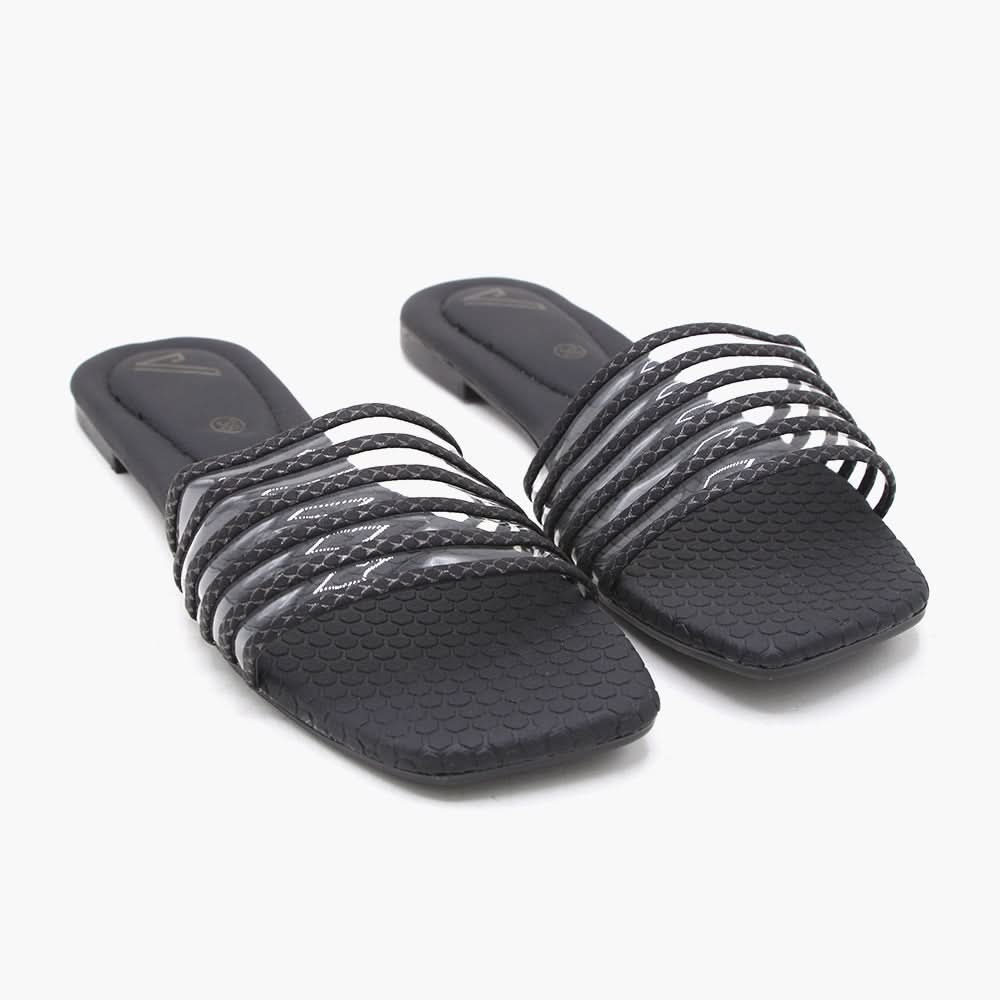 Women's Slipper - Black, Women Slippers, Chase Value, Chase Value