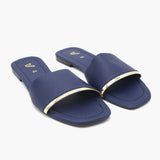 Women's Slipper - Navy Blue, Women Slippers, Chase Value, Chase Value