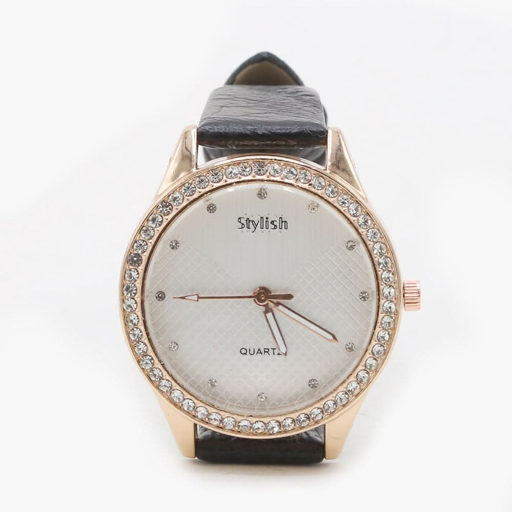 Women's Stylish Belt Watch - Black, Women Watches, Chase Value, Chase Value