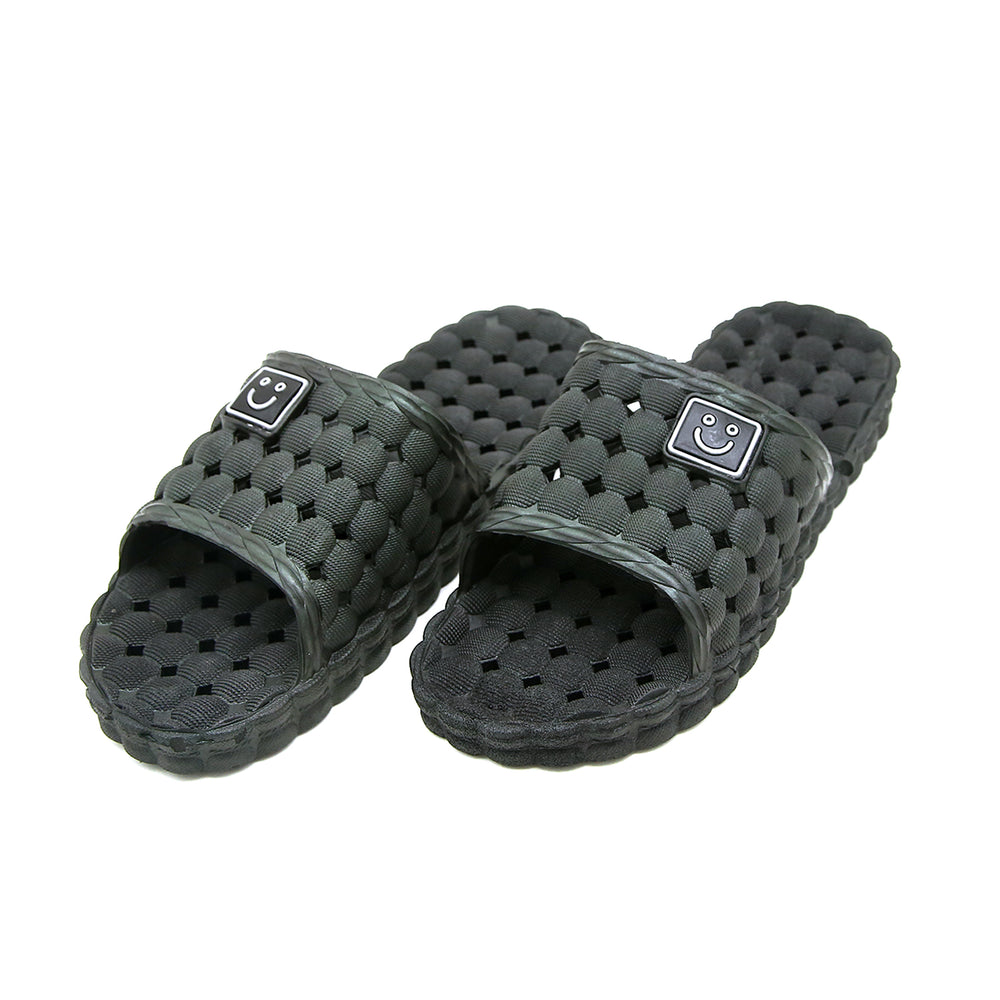 Men's Bath Slider - Black, Men's Slippers, Chase Value, Chase Value