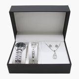 Women's Watch Bracelet Set 3in1 - Silver, Women Watches, Chase Value, Chase Value